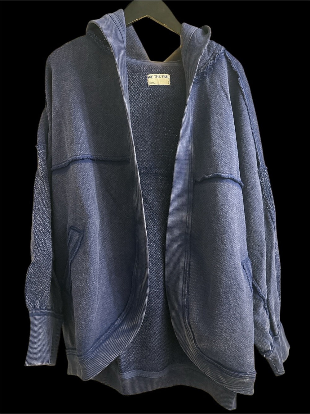 FREE PEOPLE WE THE FREE FOREVER YOURS CARDI NWT Size M in Navy